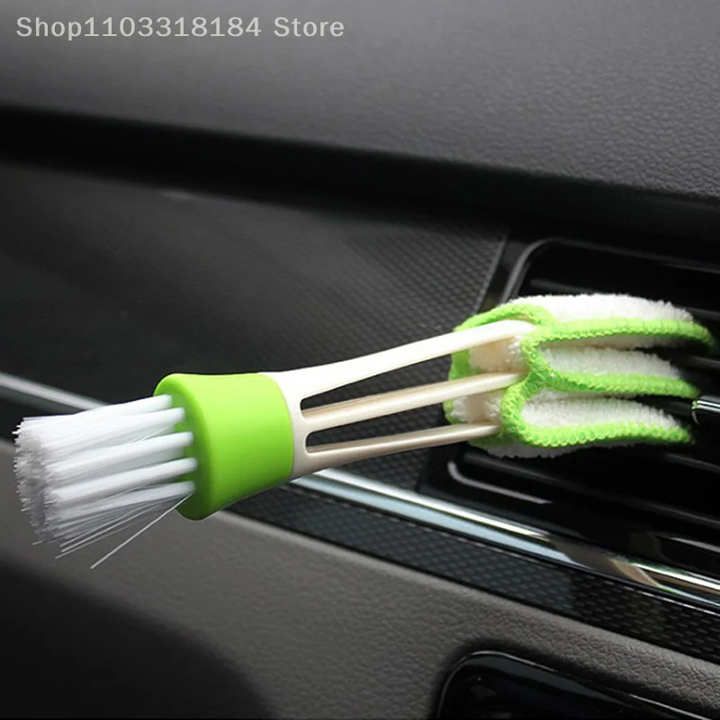 2 In 1 Car Air-Conditioner Outlet Cleaning Tool Multi-purpose Dust Brush Car Accessories Interior Multi-purpose Brush