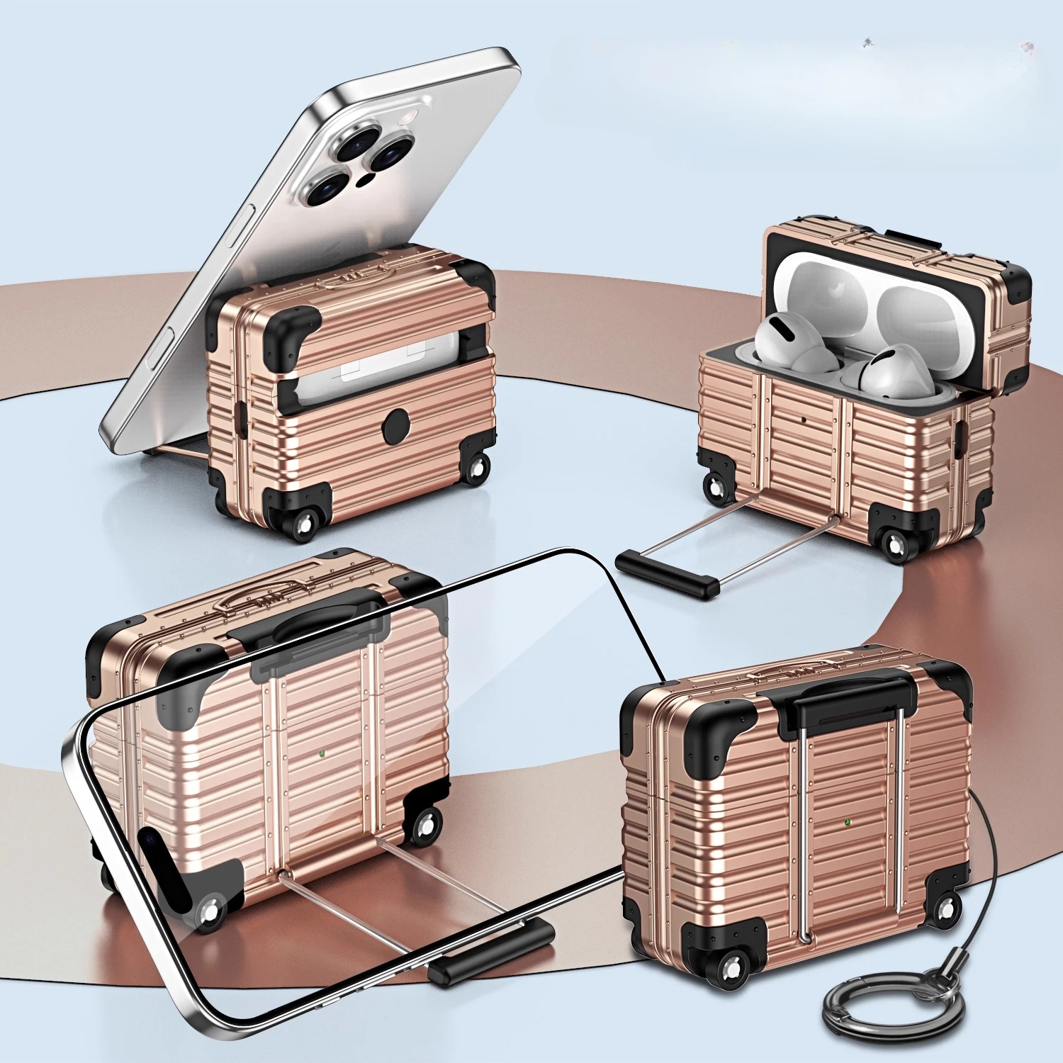Trendy Drop-Proof Protective Headphone Luggage Case