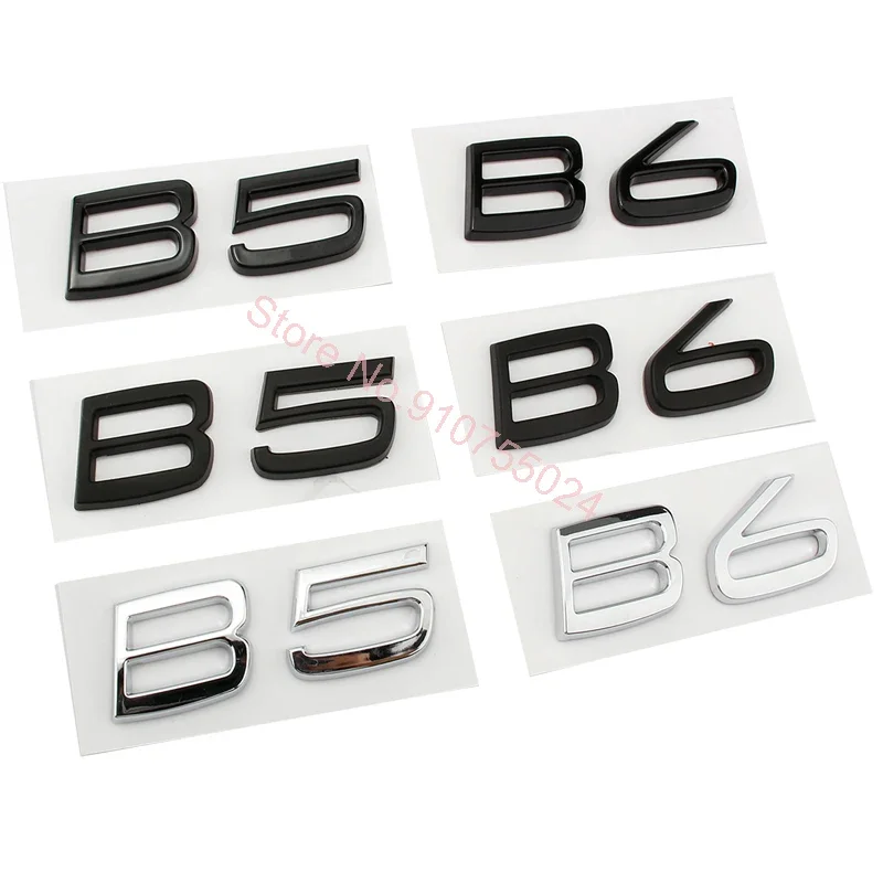 

ABS Letters Numbers Emblem B5 B6 Trunk Lid Badge Decal Car Sticker for Volvo XC60 XC90 Glossy Black Matte Black Chrome