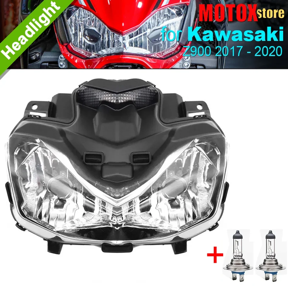 

Фара мотоциклетная для Kawasaki Z900 2017-2020, фара головного света Z 900, передняя фара в сборе