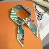 Retro Zebra Floral Print Skinny Silk Ribbon Scarfs Women Hairband Soft Satin Neckerchief Female Bag Ribbons Foulard Neck Ties 1