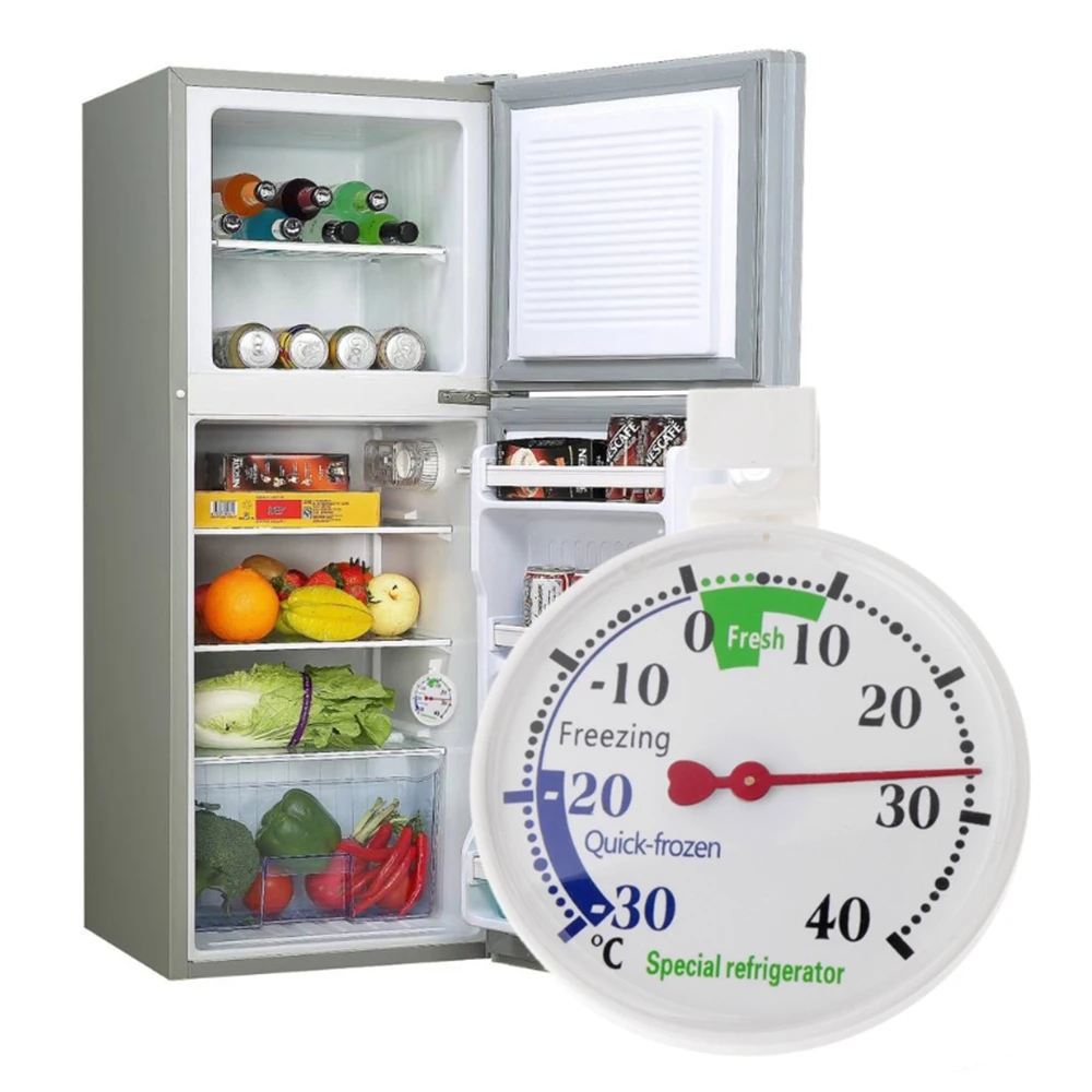 Description Picture 5 of itemMini Fridge Refrigeration Temperature Gauge Measurement Tools Circular Thermometer Refrigerator Freezer Thermometer -30~40℃