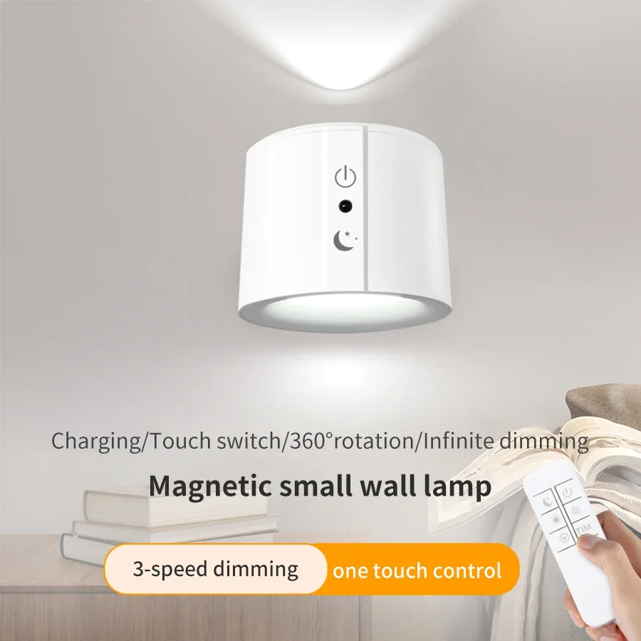 Luce Notturna A Sensore Di Movimento Wireless - Lampada Da Parete LED Ricaricabile A Batteria Con Supporto Magnetico - Illuminazione Per Interni, Camera Da Letto, Corridoio - 2
