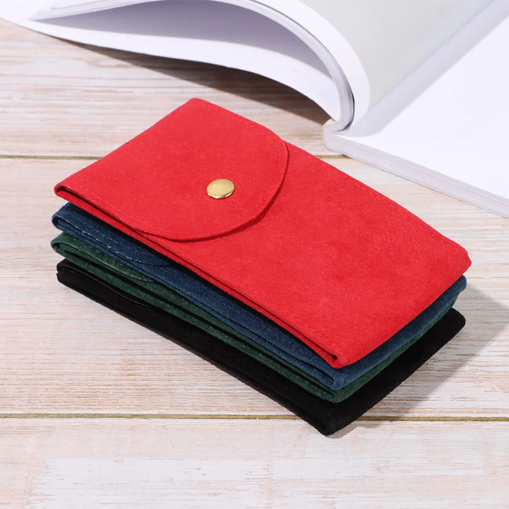 Travel Watch Case | Flannelette Watch Storage Bag, Velvet Snap Packaging Pouch Anti-Dus... - SKU WSB01657 - UGI Packaging