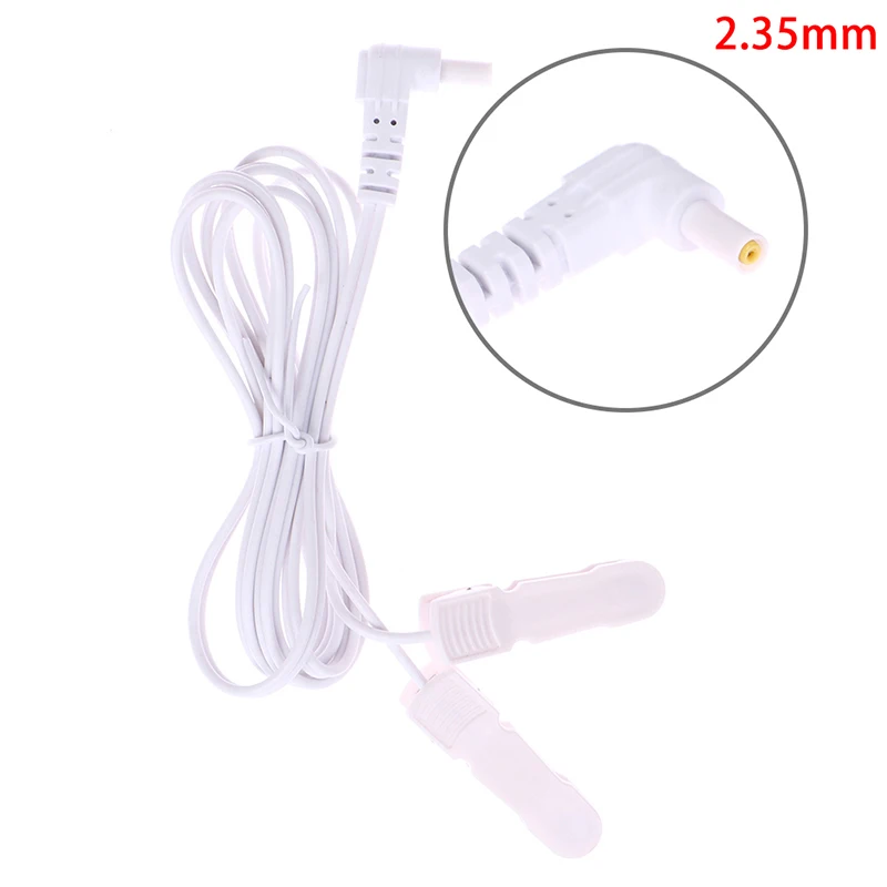 2/4Buttons Electrotherapy Electrode Lead Electric Shock Wires Cable Tens Massager Connection Cable Massage & Relaxation electrode lead wires