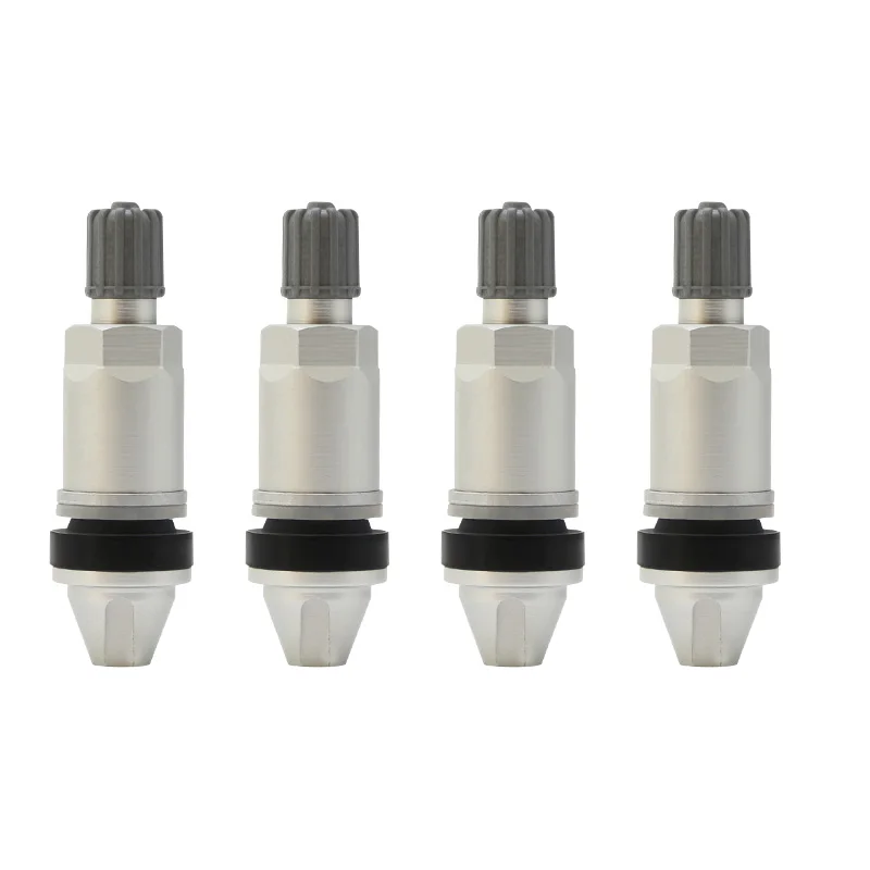 4pcs Cone TPMS Valve Stems Aluminum Tubeless Tire Nipple for Car Tyre  Pressure Monitoring System Sensor Repair Service Kit