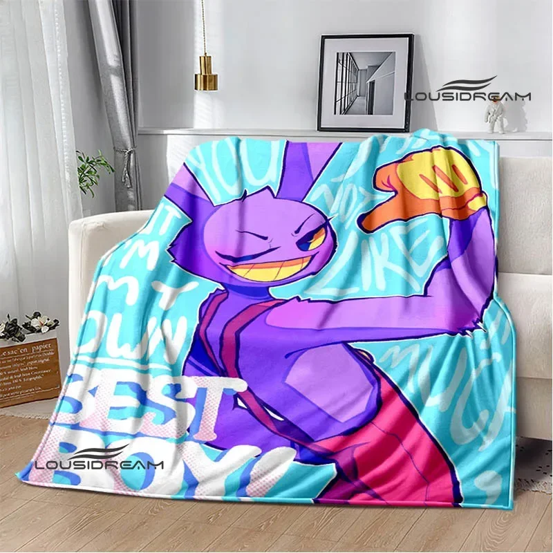 THE AMAZING DIGITAL CIRCUS Cartoon blanket Warm Flannel blankets Soft Cozy Blanket Sofa Travel Blanket bed linings Birthday Gift 4