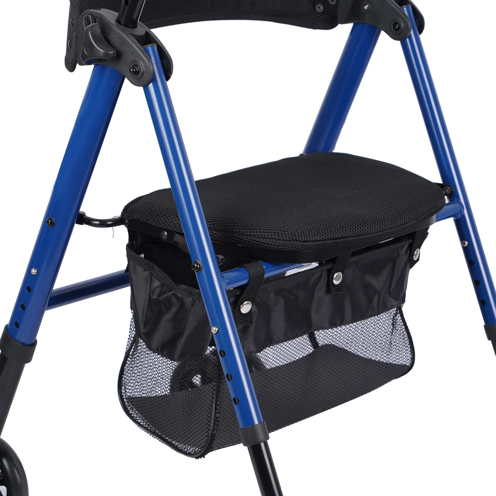 Elderly walker foldable rehabilitation aid anti-fall disabled frame crutches walking stick