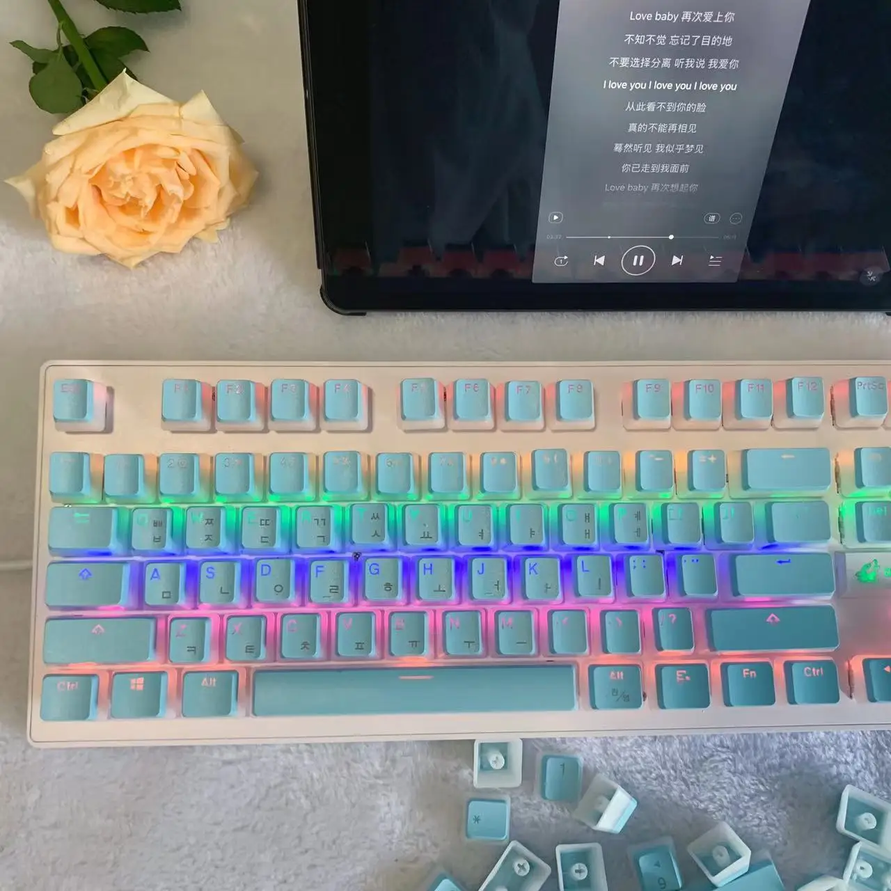perfil do oem do pbt para jogo teclado mecânico para interruptor mx da cereja
