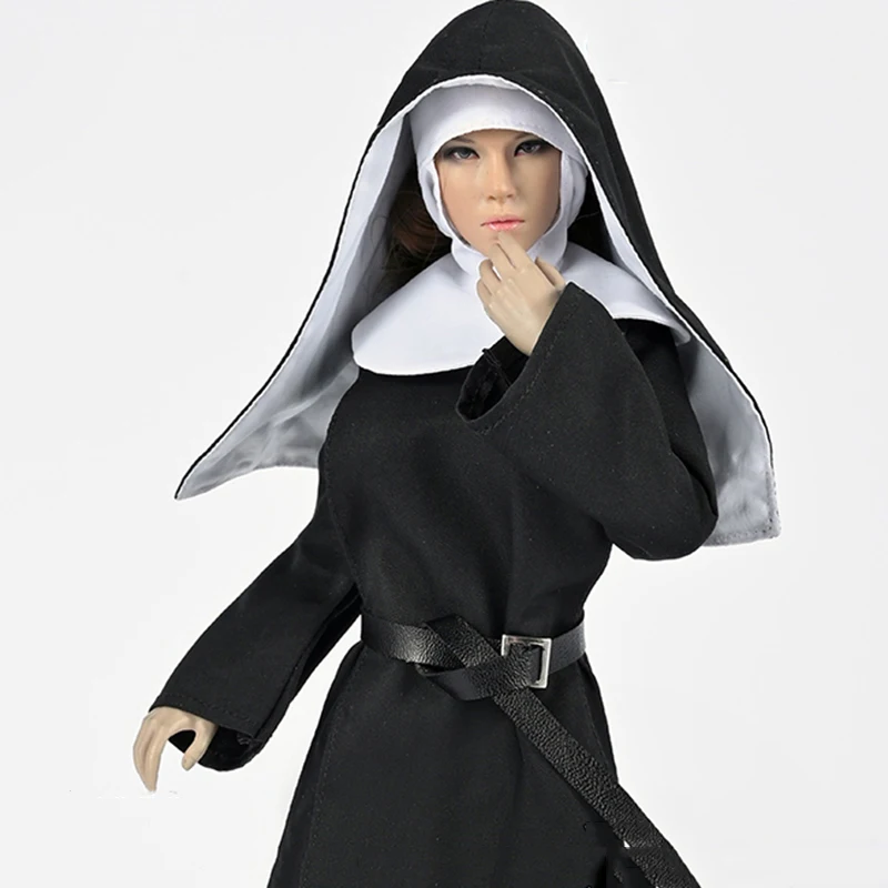 Clothes Set Nun Suit Robe Military Action Figures Stock Zy5050 1/6 Scale Female Aliexpress