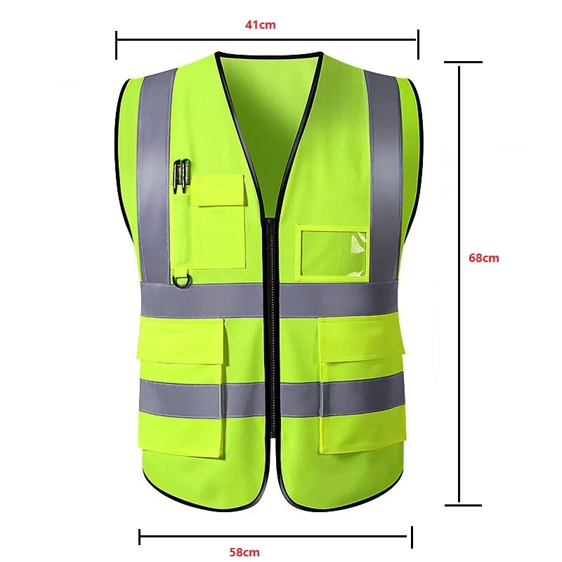 Reflective Safety Vest High Visiability Fluorescent Signal for Man Woman Night Running Motorcycle Jacket for reflective safety vest,reflective safety jacket