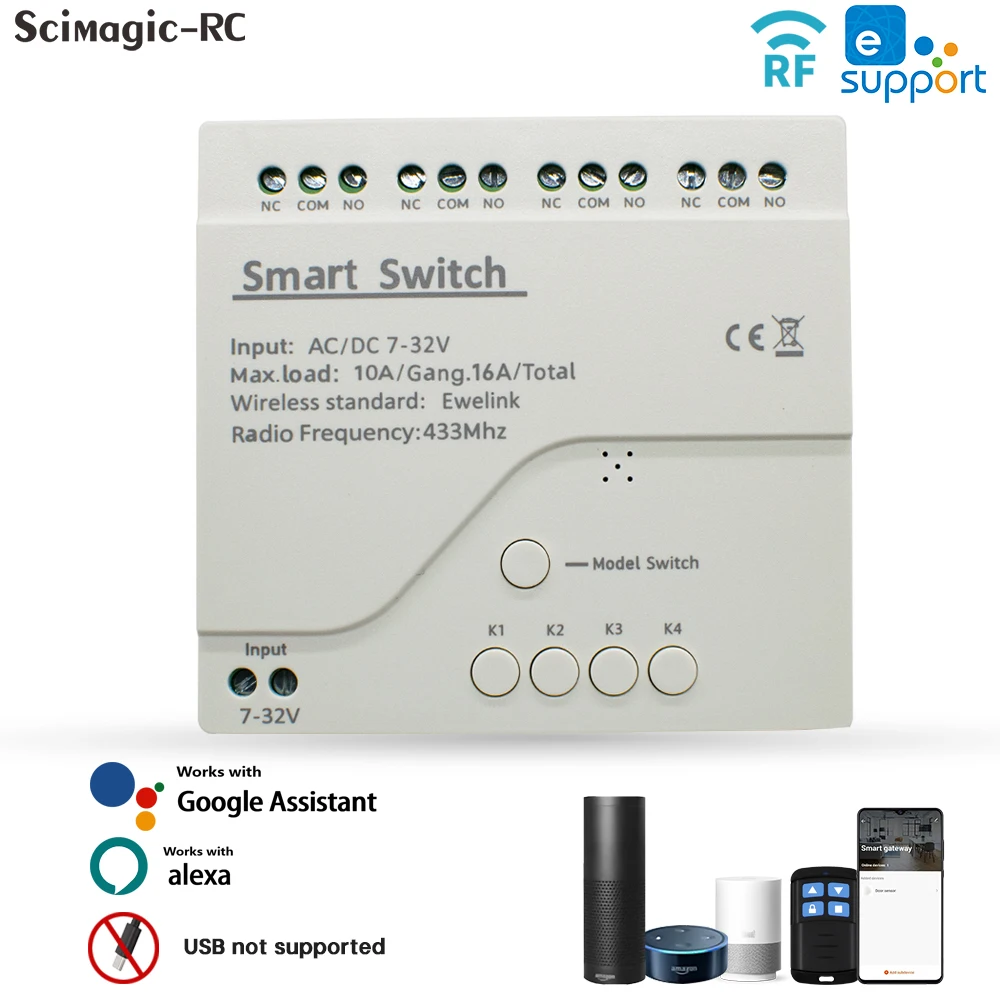 BASIC R3 Modulo Interruttore Intelligente WiFi – Telecomando Smart Timer Per Luci 2200W, Compatibile Alexa E Google Home - 5