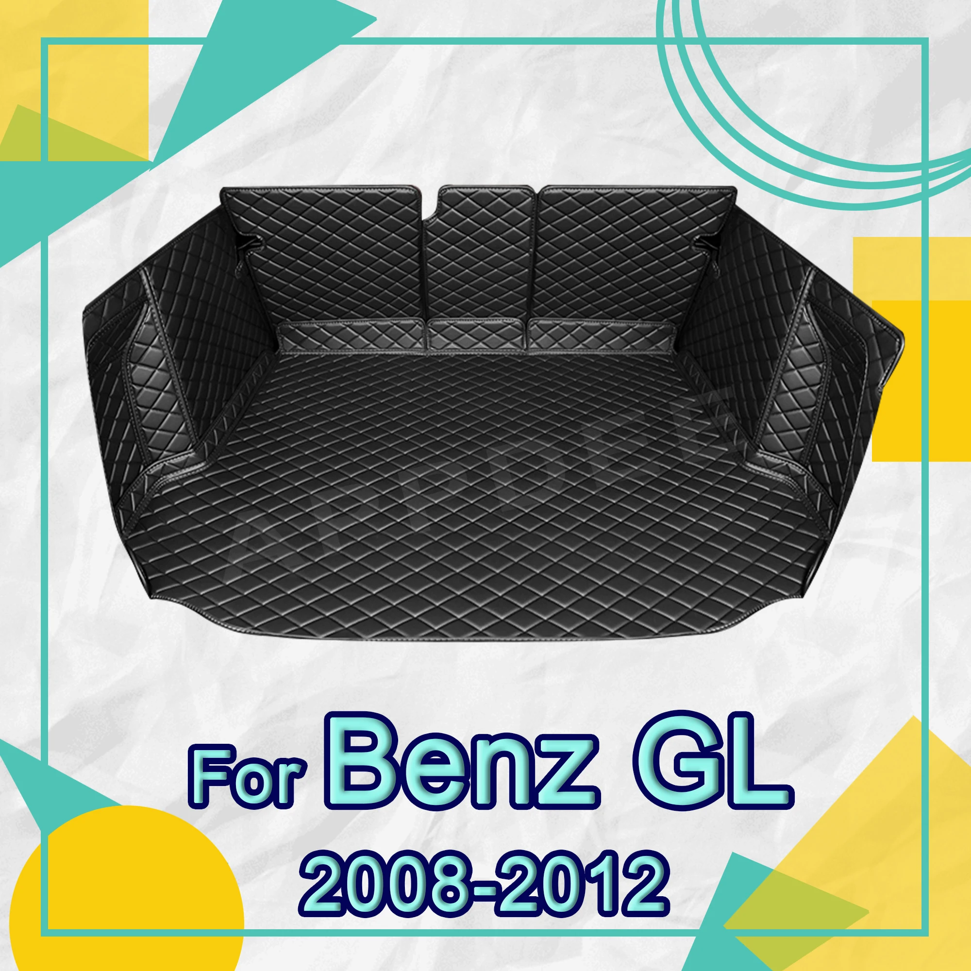

Коврик для багажника с полным покрытием для Mercedes Benz GL Class X164 7-Seat 2008-2012 11 10 09, коврик для автомобильного чехла, аксессуары для защиты интерьера