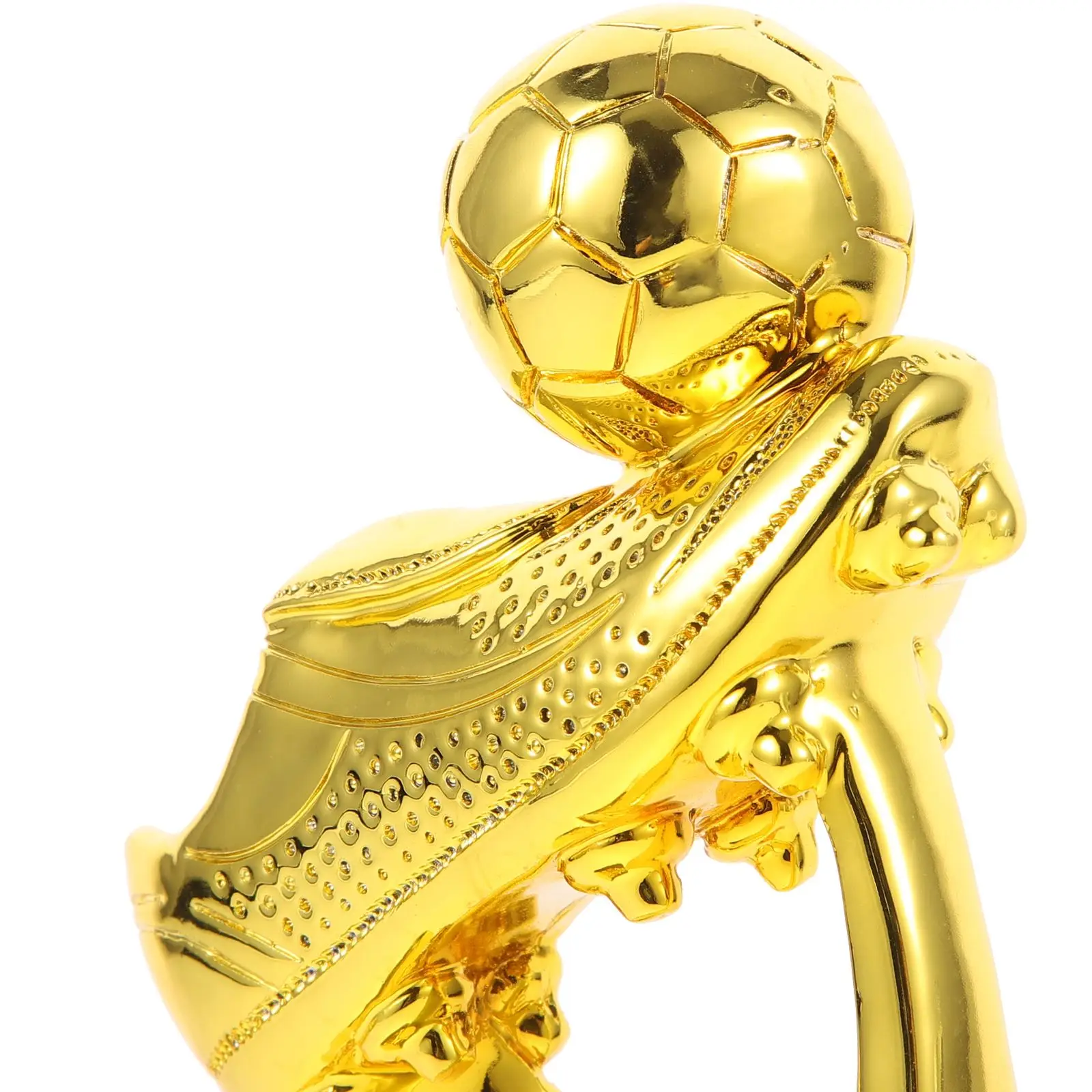 Plastic Trophy Toys Mini Resin Football Trophy Plating Soccer Match Award Toy With Base For School Kindergarten Youth Football Championship Trophy
