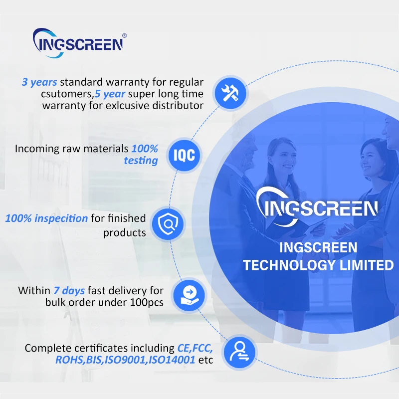 INGSCREEN Manufacturer Support Touch Function 55 65 75 Inch LCD 4K Smart Interactive Board With Android 12.0 8+128