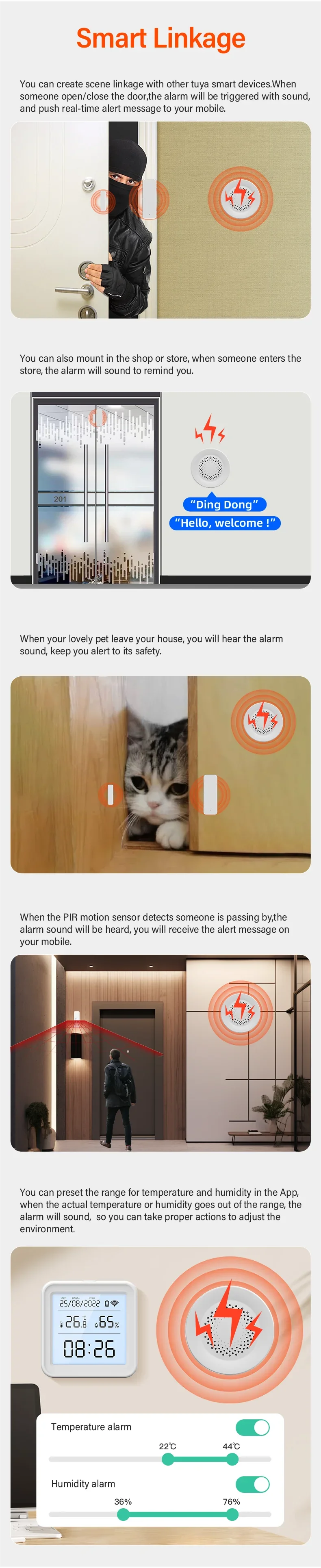 Tuya Zigbee sireeni alarmi paigaldamise näide