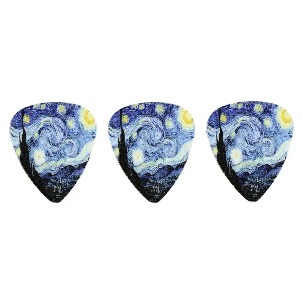 Guitars Accessories Premium Sound Finger Pick Acoustic Guitar Pick Star Sky Design Guitar Picks guitar picks