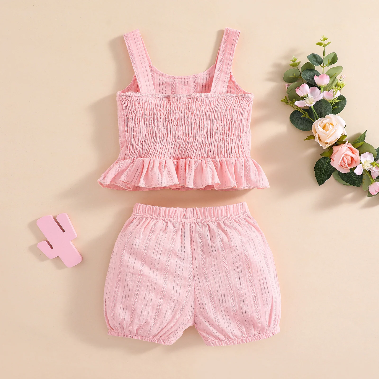 Suit Baby Girl Two Piece Sets Pink Outfit For Baby Girl 18M 5T