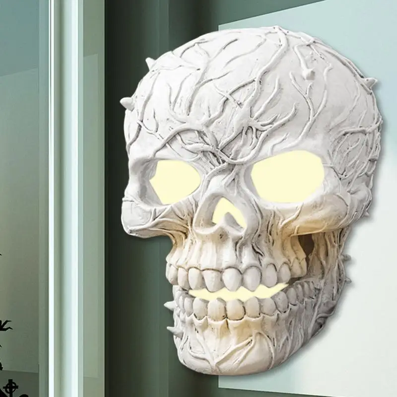 Halloween Skull Pathway Lights Solar Skeleton Lights Pathway Lights Skull Lamp Skeleton Pathway Lights Waterproof Ghost Lights 4
