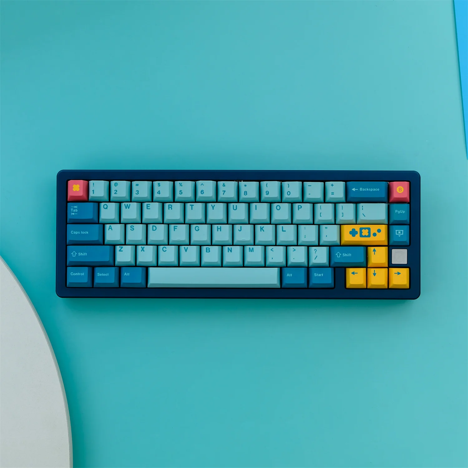 GMK-Retrocast Keycaps Set, PBT, sublimação de tintura,