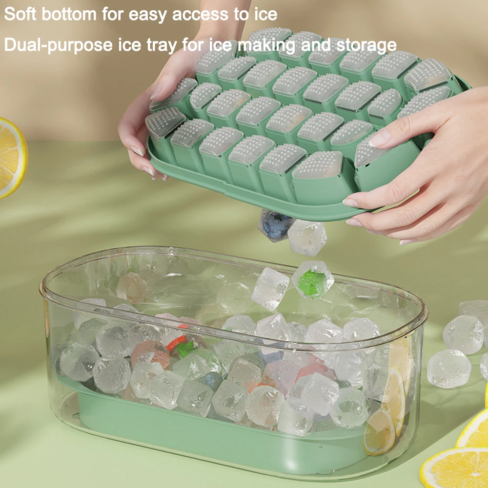 Christmas Decorations Hexagon Round Ice Cube Tray With Lid Mini Circle Ball  Maker Mold For Freezer Sphere Cocktail Whiskey Tea Coffee