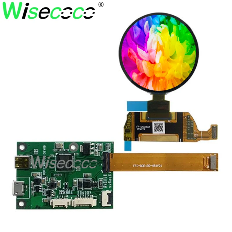 Round Oled Painel de Tela Mipi Driver Board Circular Display 139 14 Amoled 454x454 Ips 450 Lêndeas Brilho 1:1 - Imagem 6