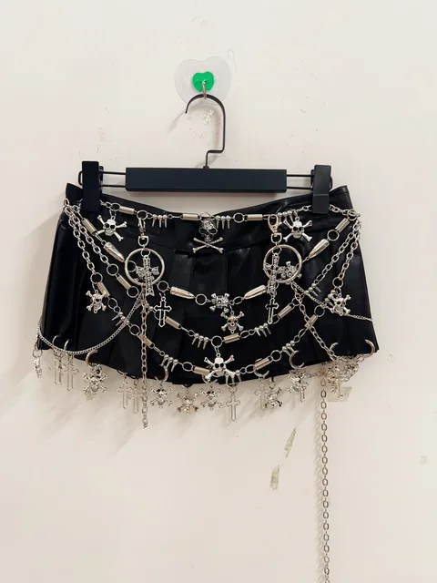 Metal Chain Micro Skirt 2