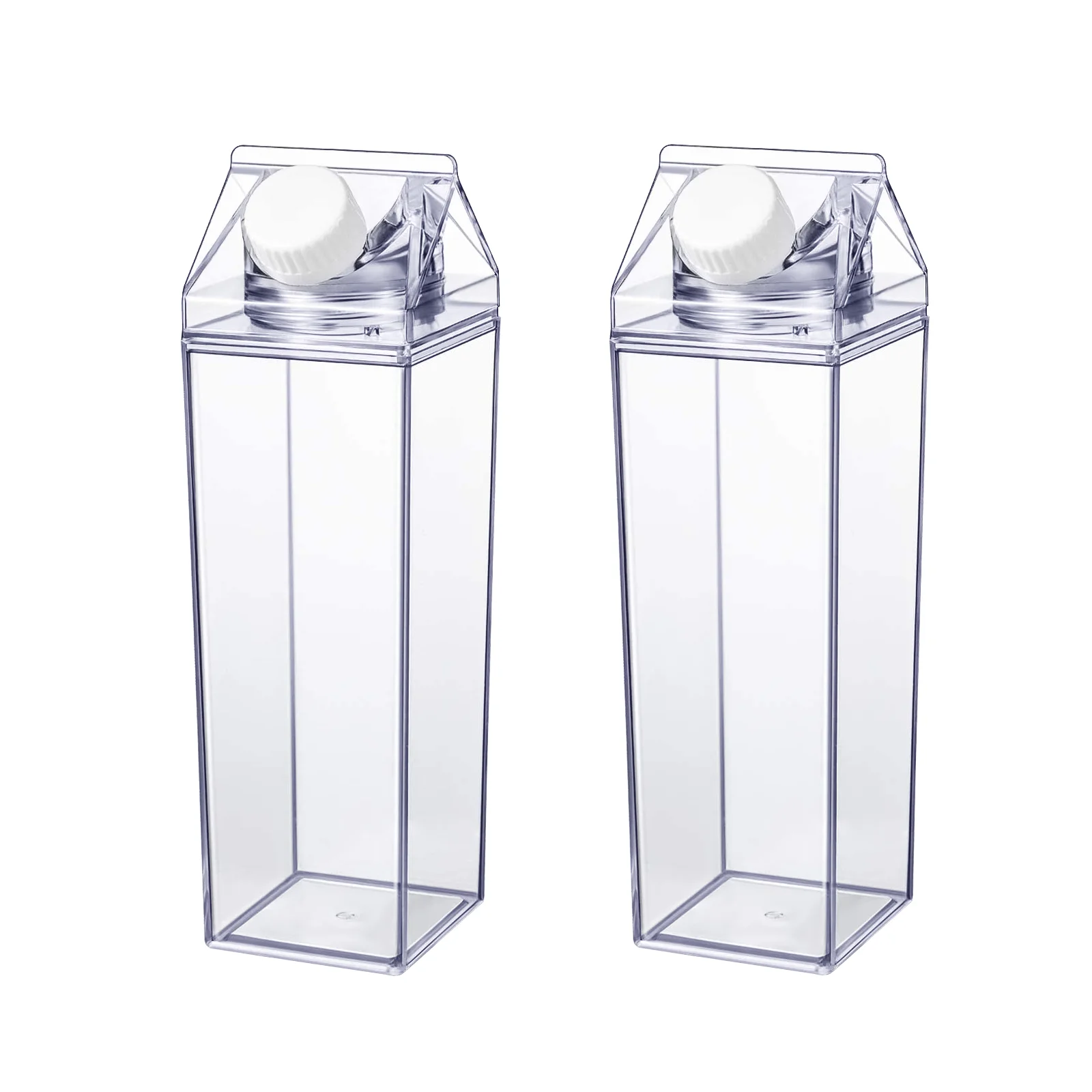 Hemoton Transparent Plastic Bottle Milk Bottle Drink Juice Container Empty Storage Bottle for Home Daily Use