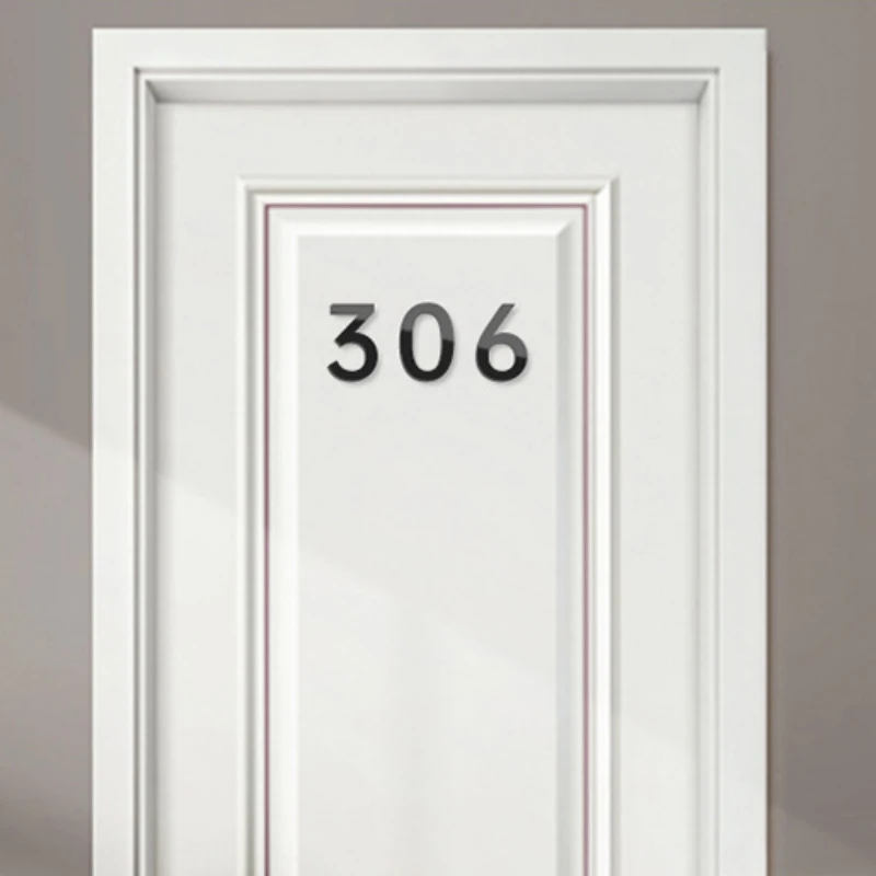 House Number Signs House Numbers Number Plate Door Signs 1pcs Self-adhesive Home Sticker 0 To 9 Number Tag For Hotel Sticker Address Door Label Door Plaque House Drawer Sign Gate Digits