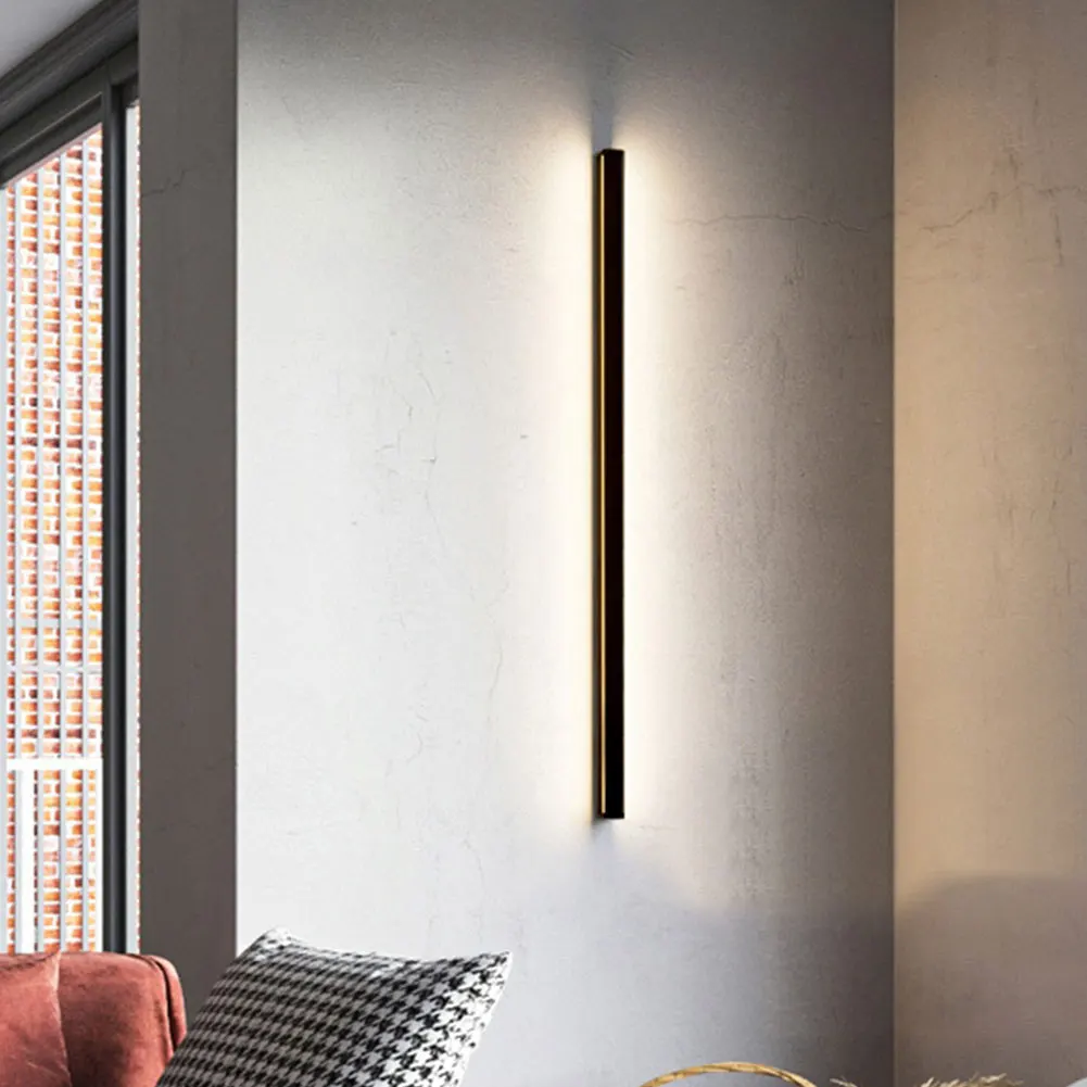Waterproof Wall Lamp LED Long Wall Lamp Aluminum Light Garden porch Light Simple Line Strip 3000K for Outdoor Indoor