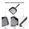 2Pcs Cat Litter Scooper Heavy Duty Plastic Handle Comfort Grip Shovel for Cats Sand Separation Washable Pet Litter Cleaning Tool 6