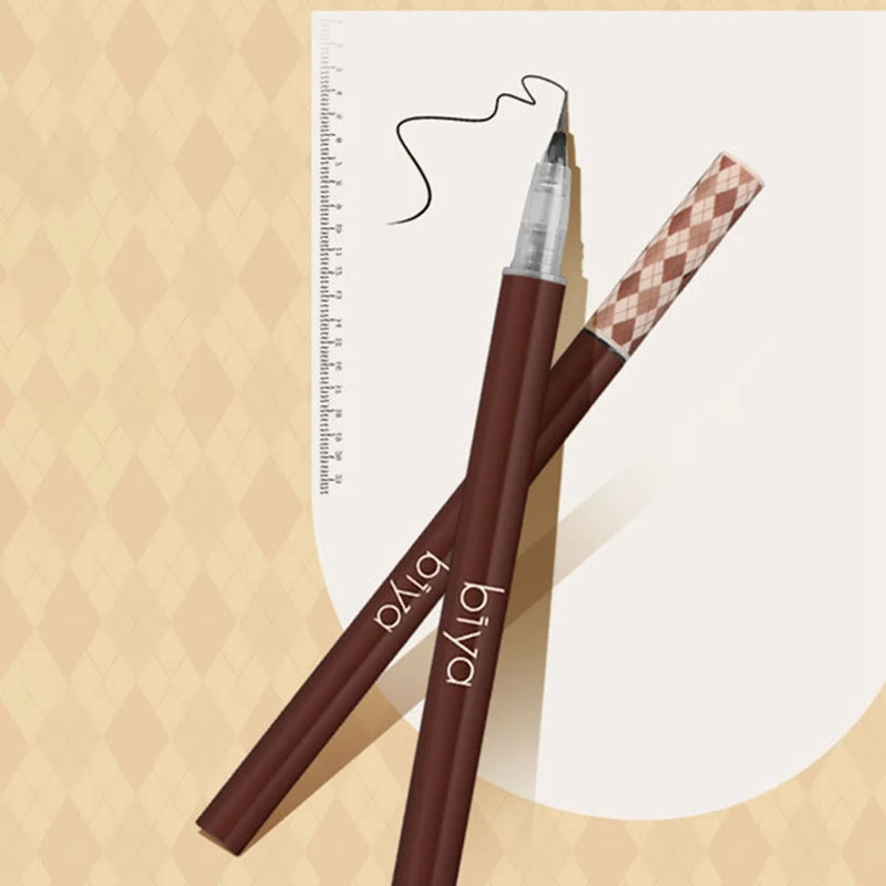 

BIYA 6Pcs Waterproof And Sweatproof Liquid Eyebrow Pencil 0.8G Ultra-Fine Eyebrow Pencil Lasting Eye Cosmetics