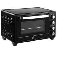 Mini four électrique, 32L, 1600W, 52,2x38,1x33,5 cm, noir, salle de bain, MCOM 2