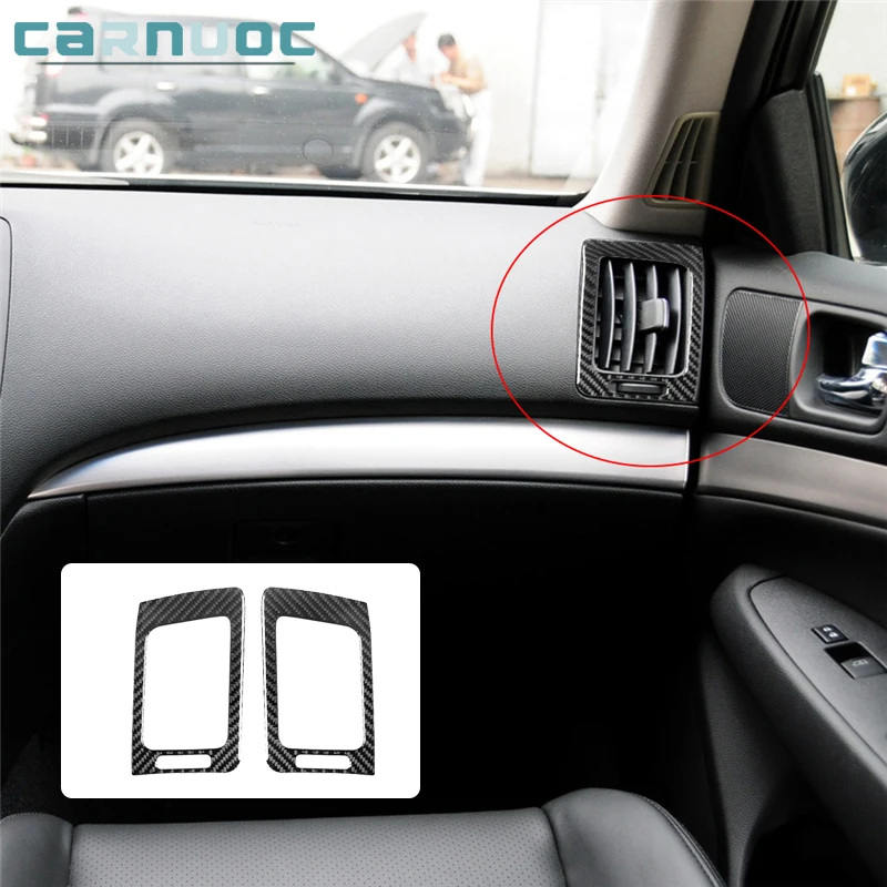 

Carbon Fiber For Infiniti G37 Sedan 2010 2011 2012 2013 Car Interior Decorative Accessories Dashboard Air Vent Stickers