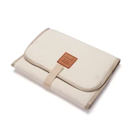 Portable Waterproof Baby Changing and Play Mat - Foldable & Washable (White)