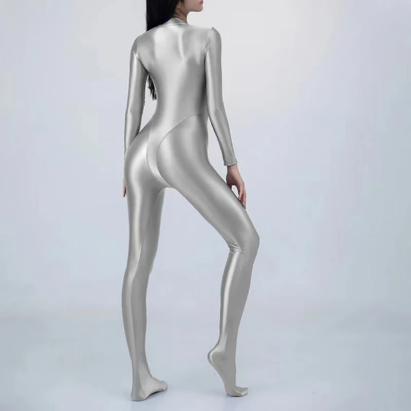 One-piece Slippery Surface One-piece Swimsuit Quick-drying Breathable Full-body Pure Color Hot Spring Swimsuit