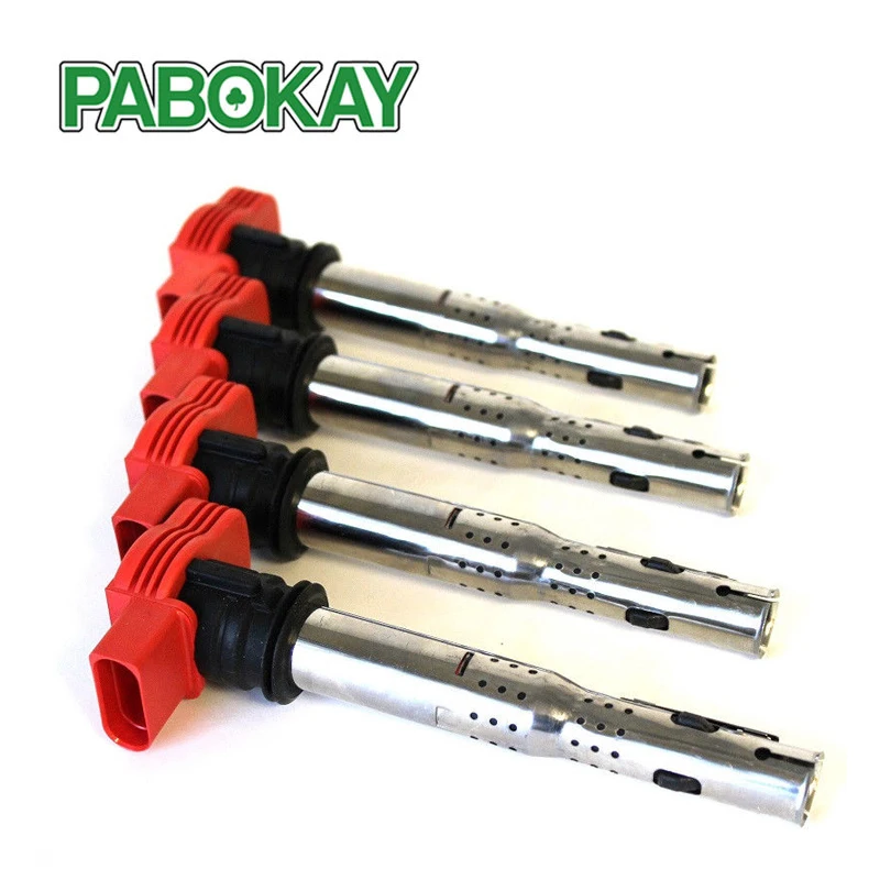 

4 pieces x FOR AUDI R8 Q5 Q7 S4 S6 A4 A5 A6 A8 QUATTRO 3.0 3.2 4.2 IGNITION COILS 06E905115E 06E905115C 06E905115B 06E905115D