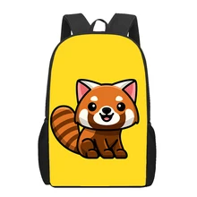 

Lovely cartoon Cute Raccoon 3D Print School Bags for Teenager Boys Girls Unique Children Kids Backpack Book Bag Student Bookbag