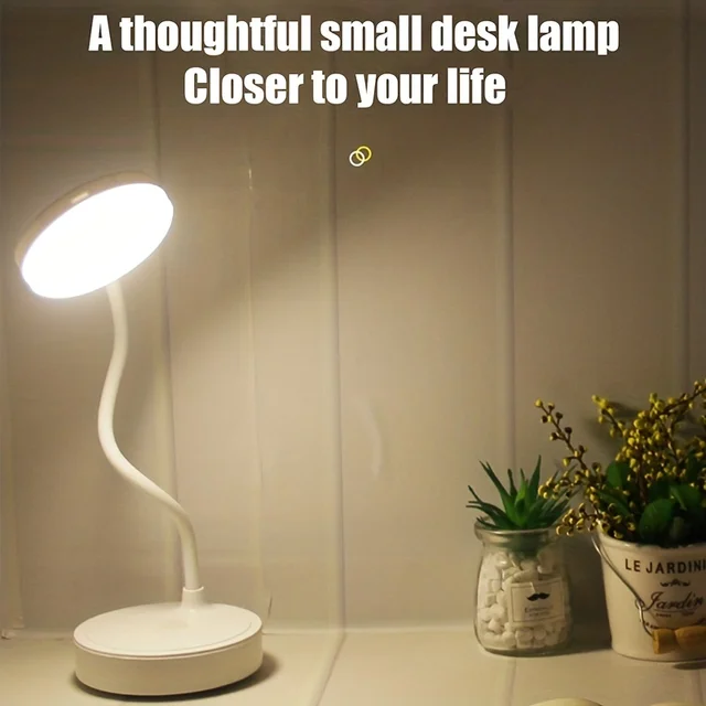 Table Lamp USB Rechargeable Desk Lamp Bed Reading Book Night Light LED Eye Protection Light Foldable for Study Office Work Lamp 4