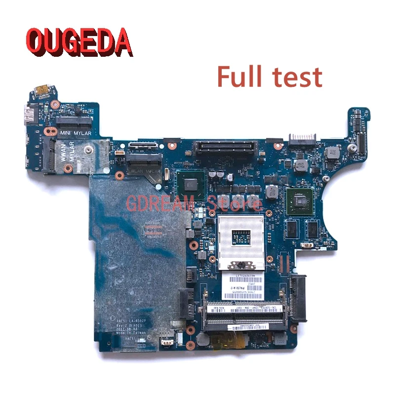 

Материнская плата OUGEDA PAL51 LA-6592P 0H2YDF для ноутбука DELL latitude E6420, материнская плата QM67 DDR3 NVS4200M GPU, полностью протестирована