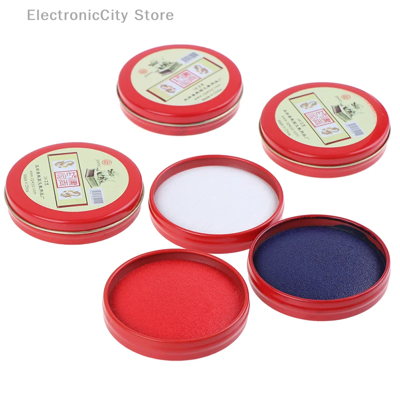 

Calligraphy Chinese Yinni Pad Stamp Vermilion inkpad Seal Painting Red Ink Paste