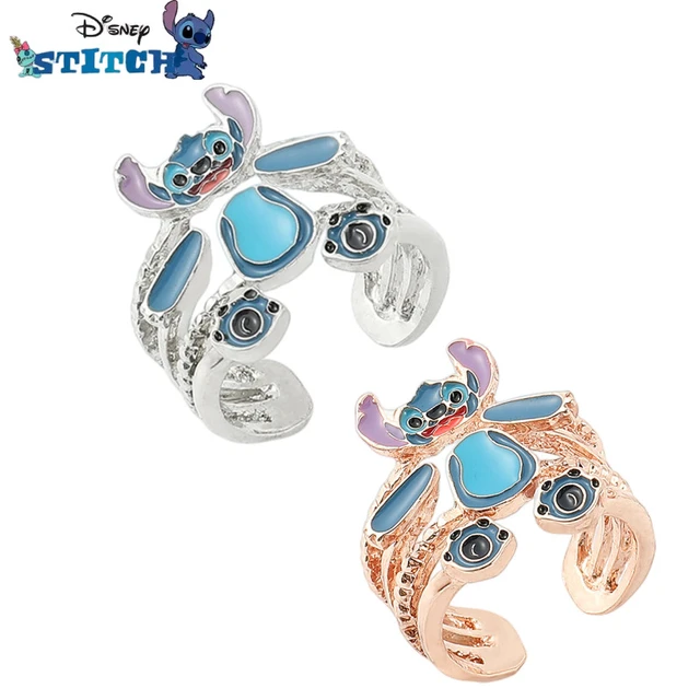 Disney Stitch Ring Cartoon Jewelry Ring Lilo Stitch Anime Figure