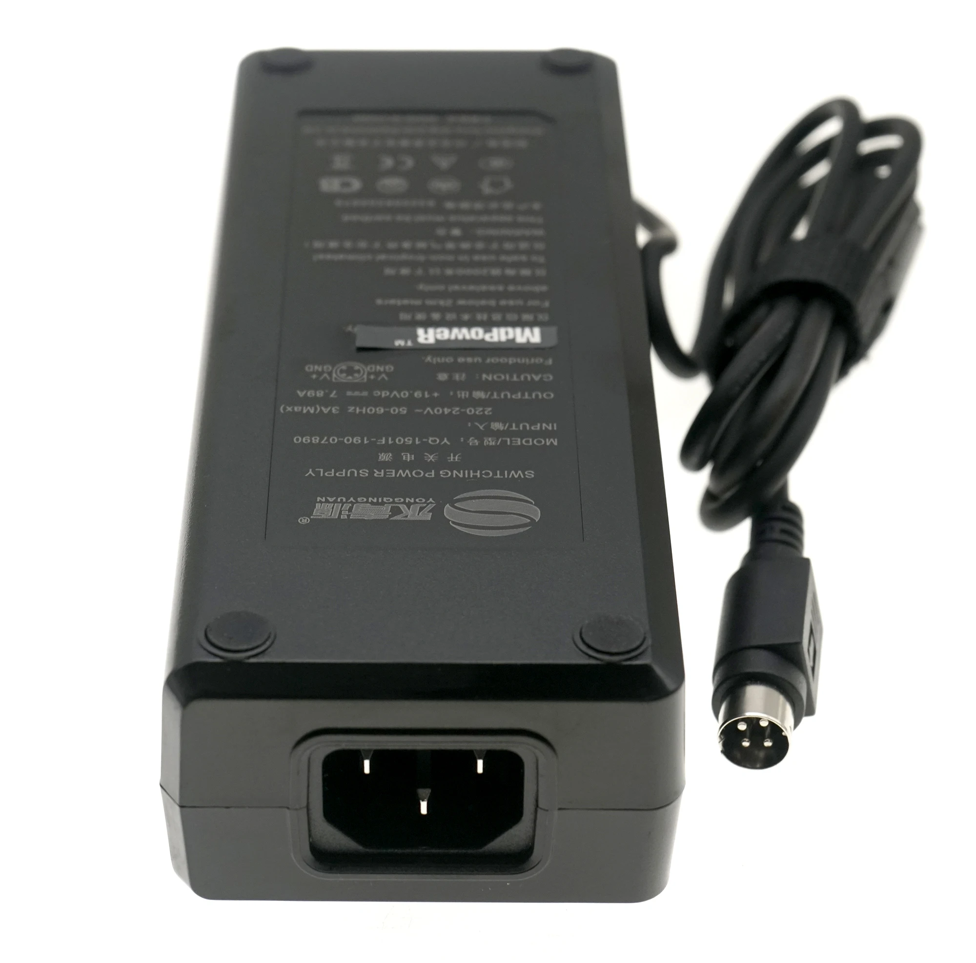 Yongqingyuan YQ-1501FA-190-07890 AIO Laptio 전원 공급 장치 4핀 딘 플러그용 19V 7.89A 150W AC 어댑터 충전기
