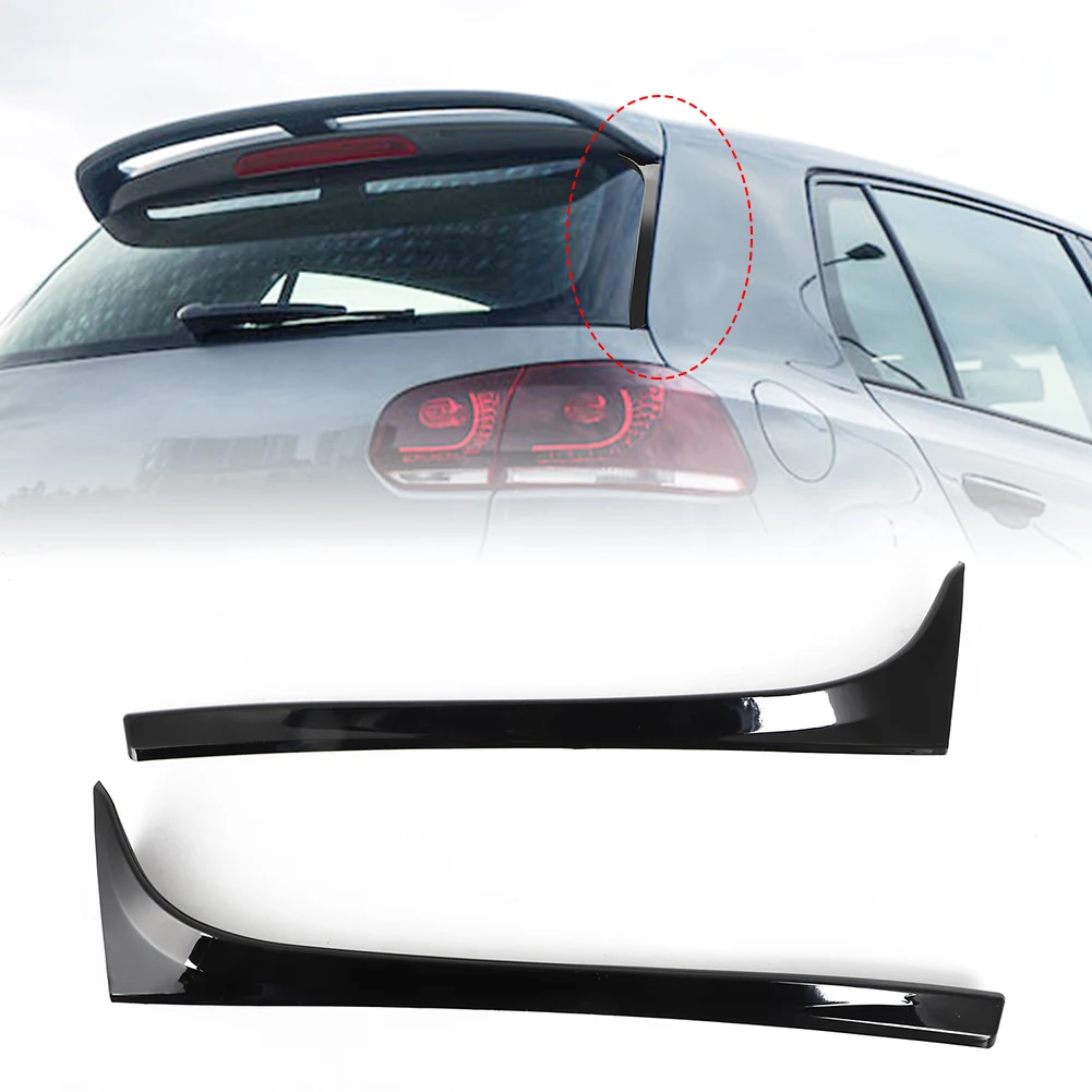 Auto Heckscheibe Seite Kofferraum Spoiler Canard glänzend schwarz abs für  VW Golf 6 mk6 2008 2009 2010 2012 2013 Canards Splitter - AliExpress