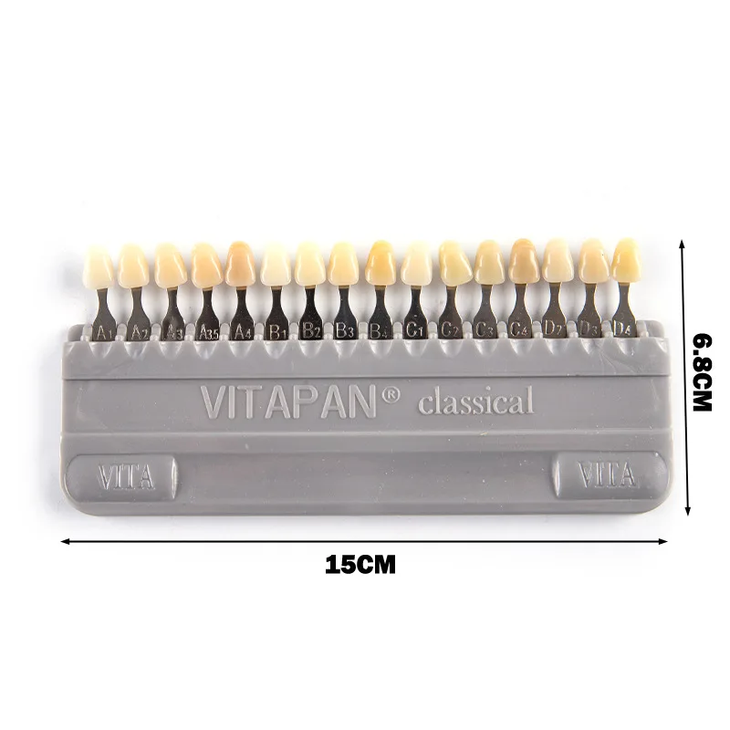16 Color Tooth Whitening Products Guide Model Tooth Whitening Tooth Model Colorimetric Dental Color Vita Scale Plate