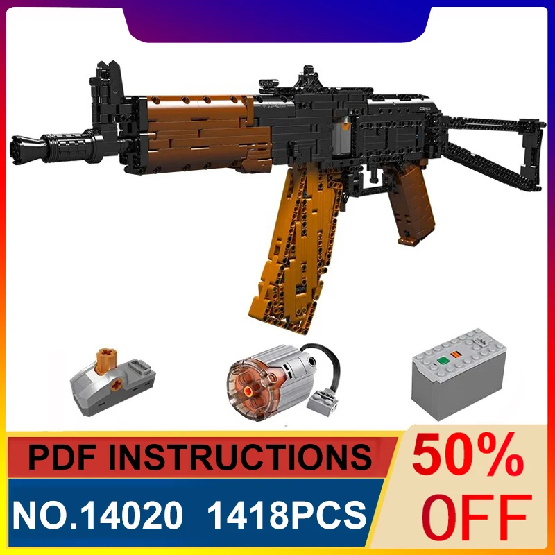 

Форма King 14020 техническая Боевая винтовка AK47, модель пистолета, строительные блоки, военное оружие, кирпичи, набор игрушек для детей, подарки
