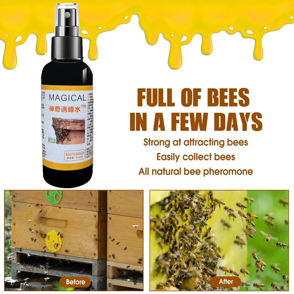 Description Picture 5 of item100ml Bee Attractant Spray Multipurpose Carpenter Attractant Lure Effective User-Friendly Bee Lure Bee Bait For Bee Lure Swarms