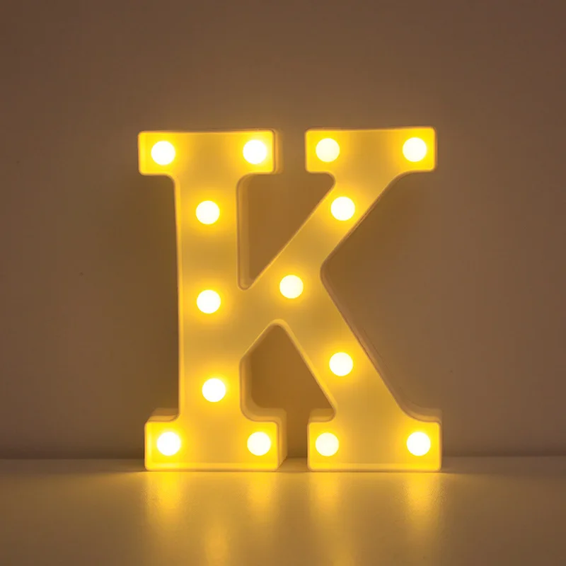 Illuminated LED Alphabet Letter & Number Lamp - Festive Night Light