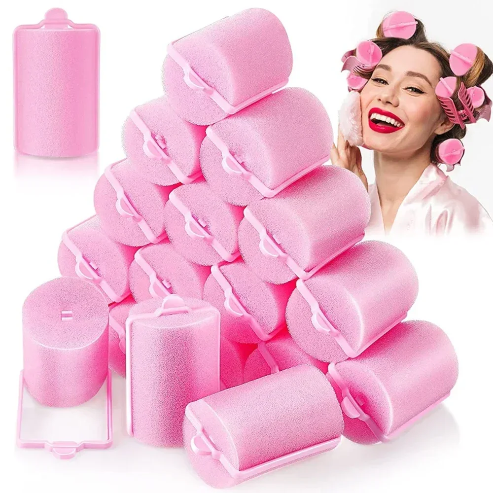 10 Pcs Soft Sponge Hair Rollers for Perfect Curls