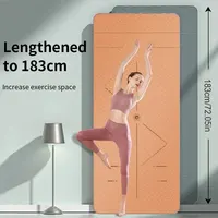WESTTUNE Yoga Mat Non Slip, Eco Friendly Pilates Fitness Mats Anti-Tear Exercise Yoga Mat with Carrying Strap and Bag for Women 2